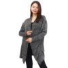 Brown Grey Mélange Bamboo Full Sleeve outerwear
