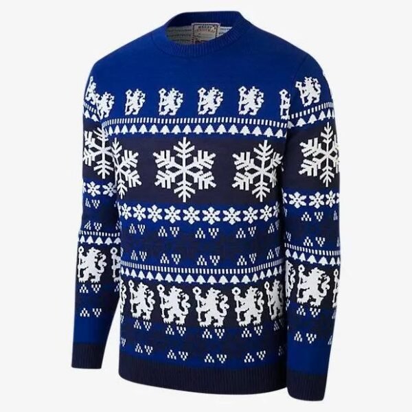 Nordic Snowflake & Lion Knit woolen Sweater