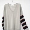 100% Cashmere Stripe Sweater