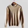 beige cashmere men's sweater