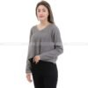 grey yak wool tops for women grey in color made in nepal by diamond knitland