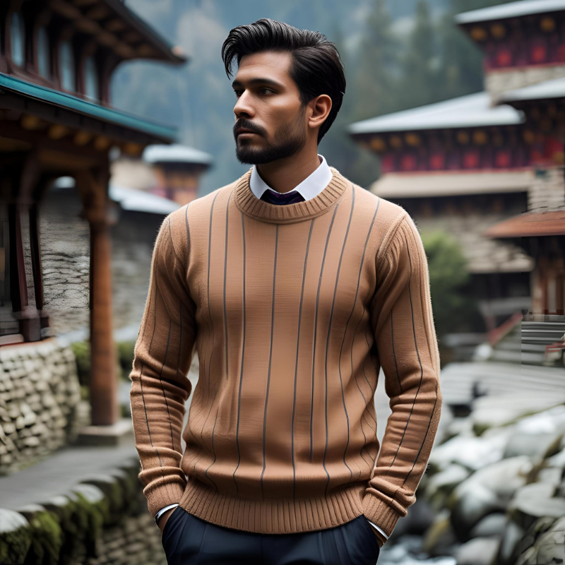 men wearing a cashmere dress