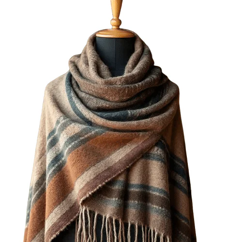 Pure Yak Wool Shawl Made in Nepal | Diamond Knitland