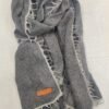 Felted cashmere scarf charcoal