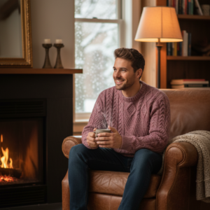 100% Pure Sheep Wool Sweater made in nepal by diamond knitland