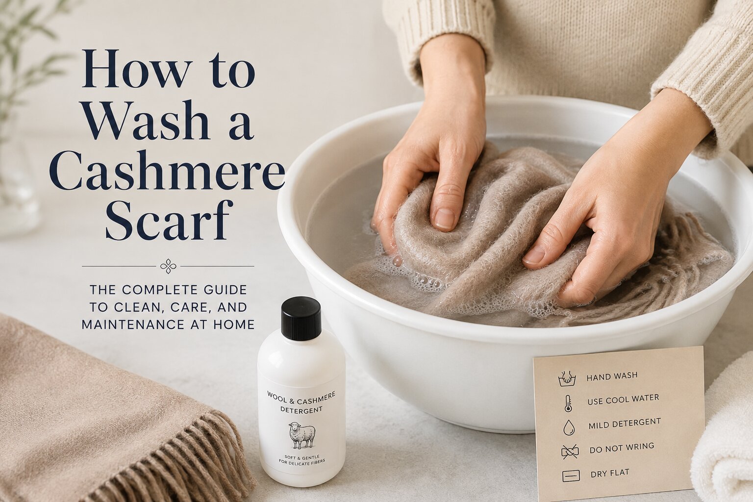 How to Wash Cashmere Scarf