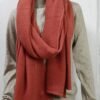 Waffle Knot Cashmere Scarf made in nepal by diamond knitland