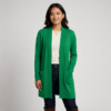 Teal Green Bamboo Outerwear for women