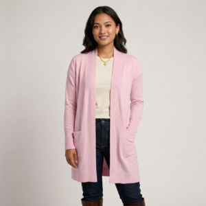Light Pink Bamboo Outerwear for Women