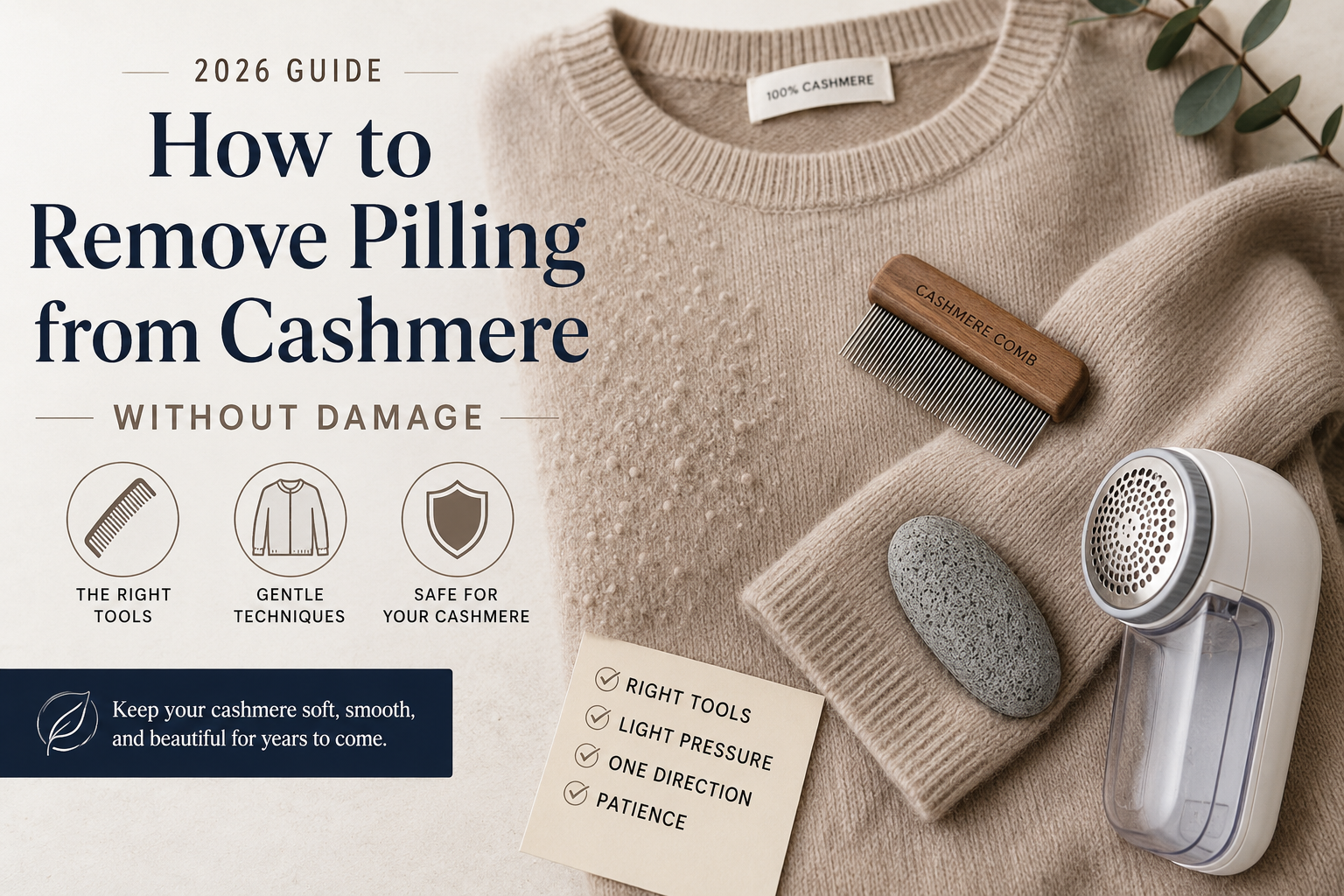 How to Remove Pilling from Cashmere