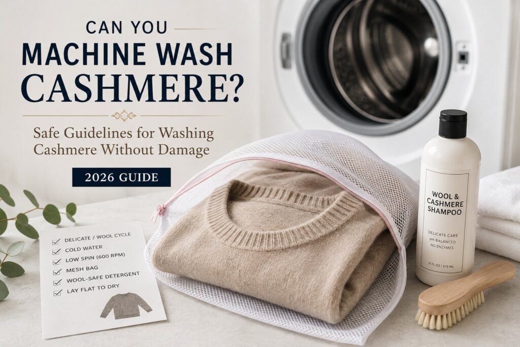 can you machine wash cashmere