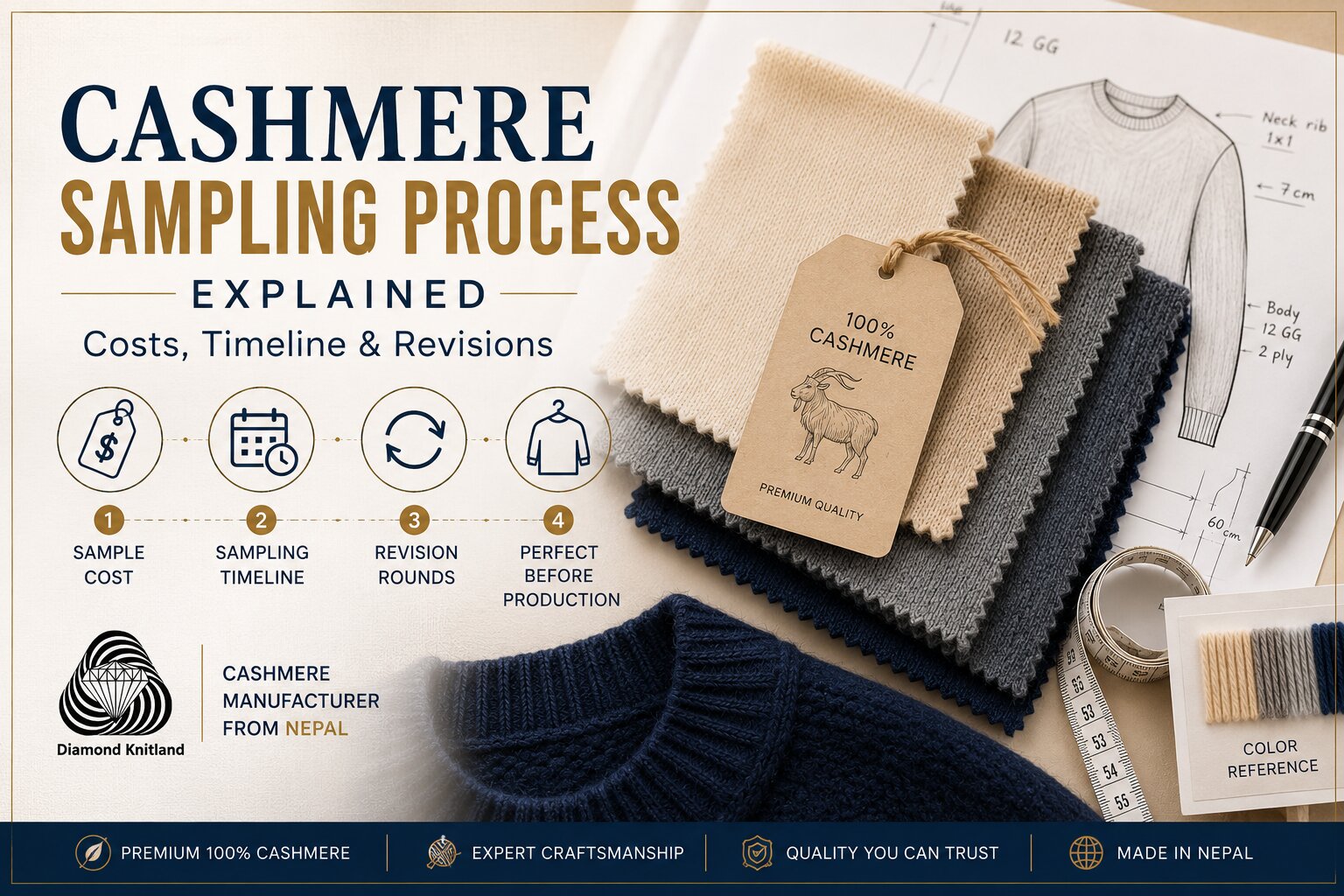 cashmere sampling process