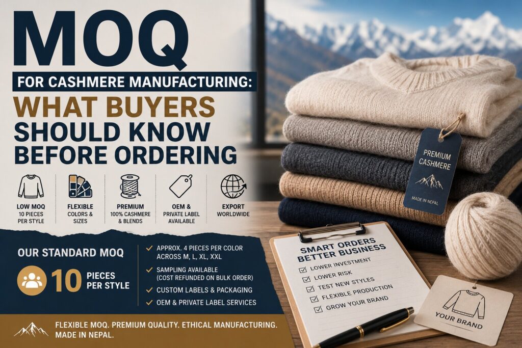MOQ for Cashmere Manufacturing