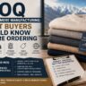 MOQ for Cashmere Manufacturing