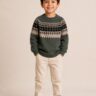 Kids Nordic Cashmere Sweater by diamond knitland