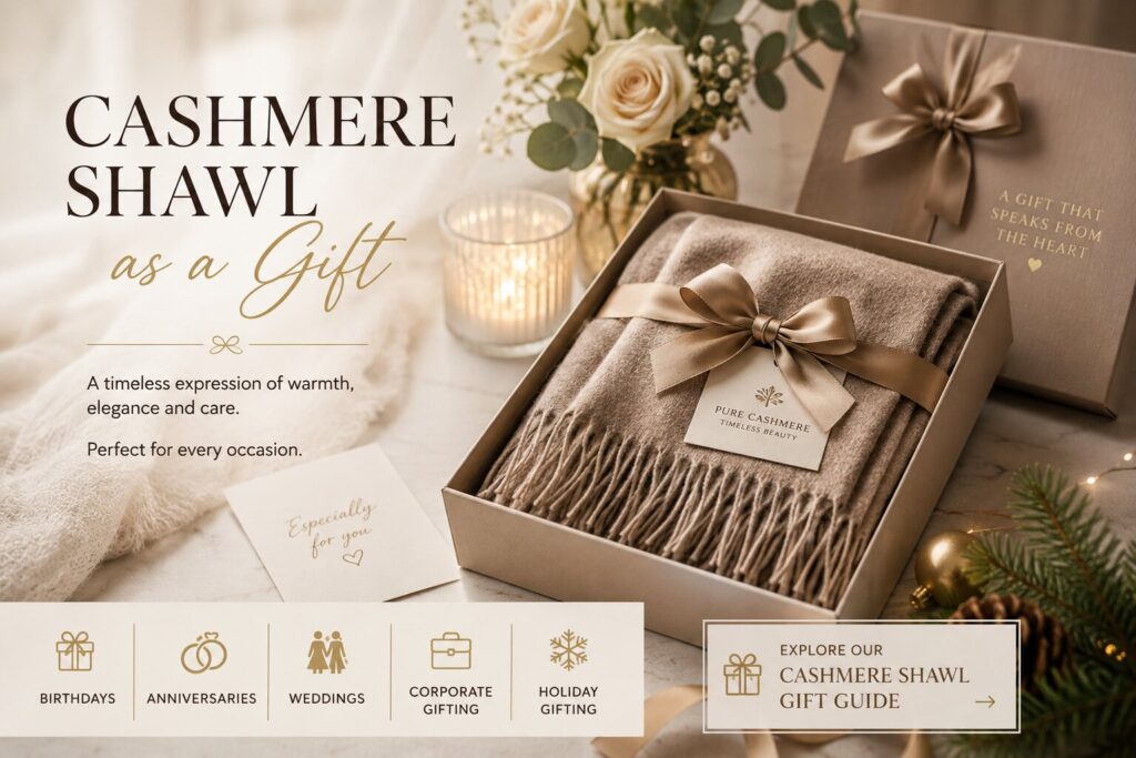 cashmere shawl as a gift
