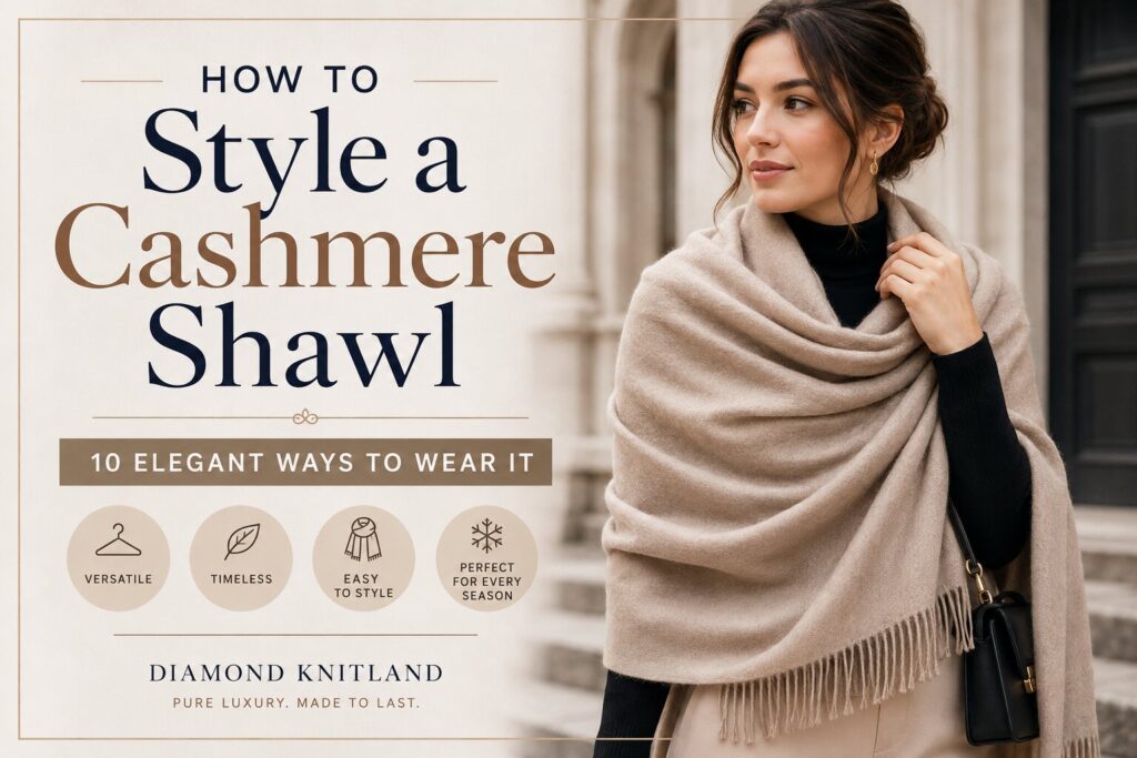 how to style a cashmere shawl