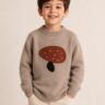 Kids Yak Wool Sweater – Mushroom Intarsia